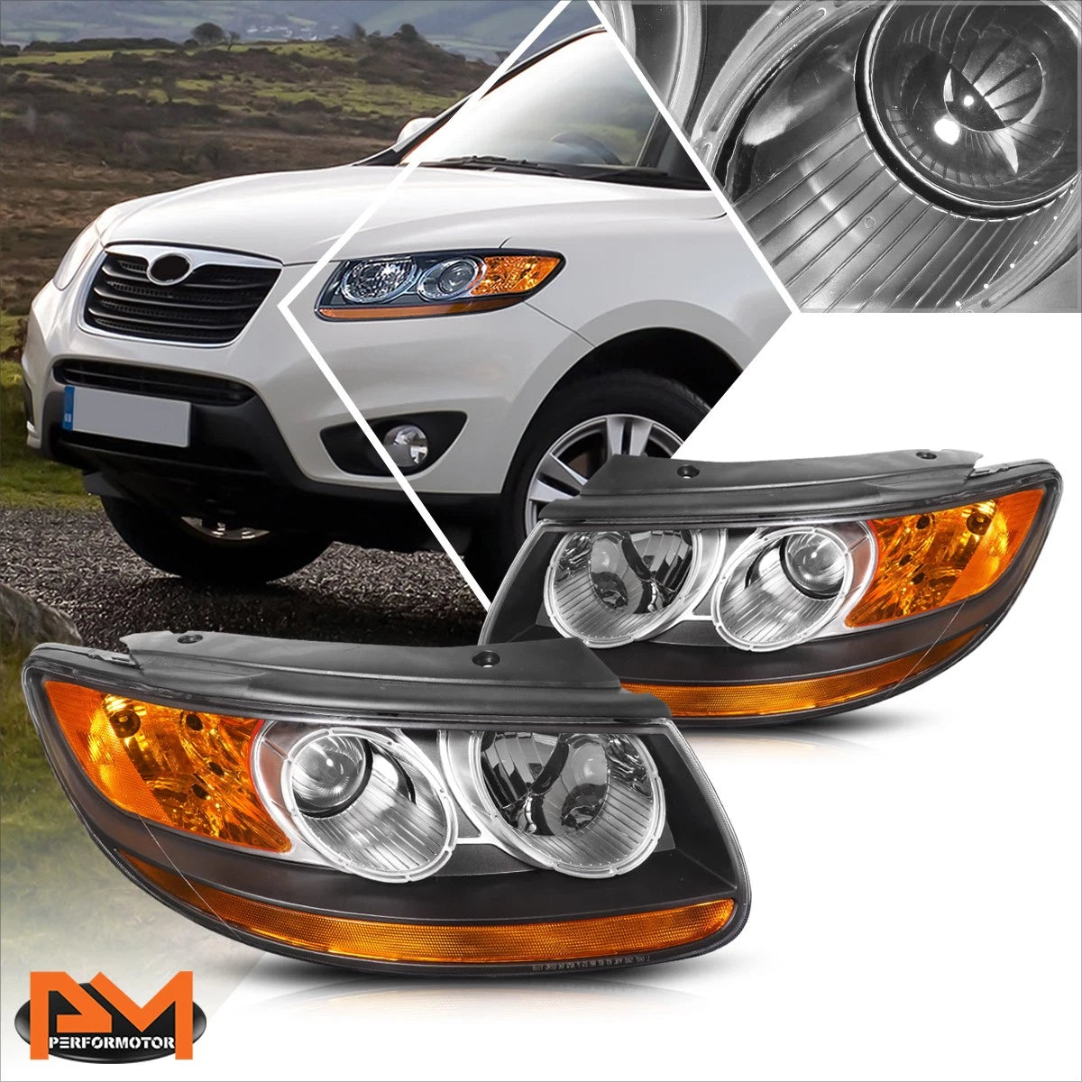 Switchback LED DRL Dual Projector Headlights for Ford F-150 (2021–2023)