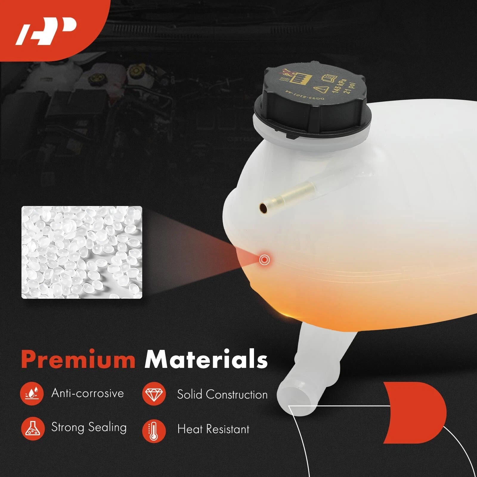 Engine Coolant Reservoir with Cap for Ford Escape (2017-2019)