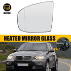 Left Side Mirror Glass for BMW X5 X6 (2007–2019) with Auto Dimming