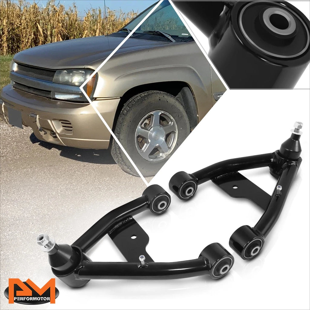 LED Bumper Headlights for Chevy Colorado (2004–2012) Black Housing Amber Side
