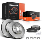 Front Disc Brake Rotors and Ceramic Pads for Chevrolet Equinox (2007–2009)