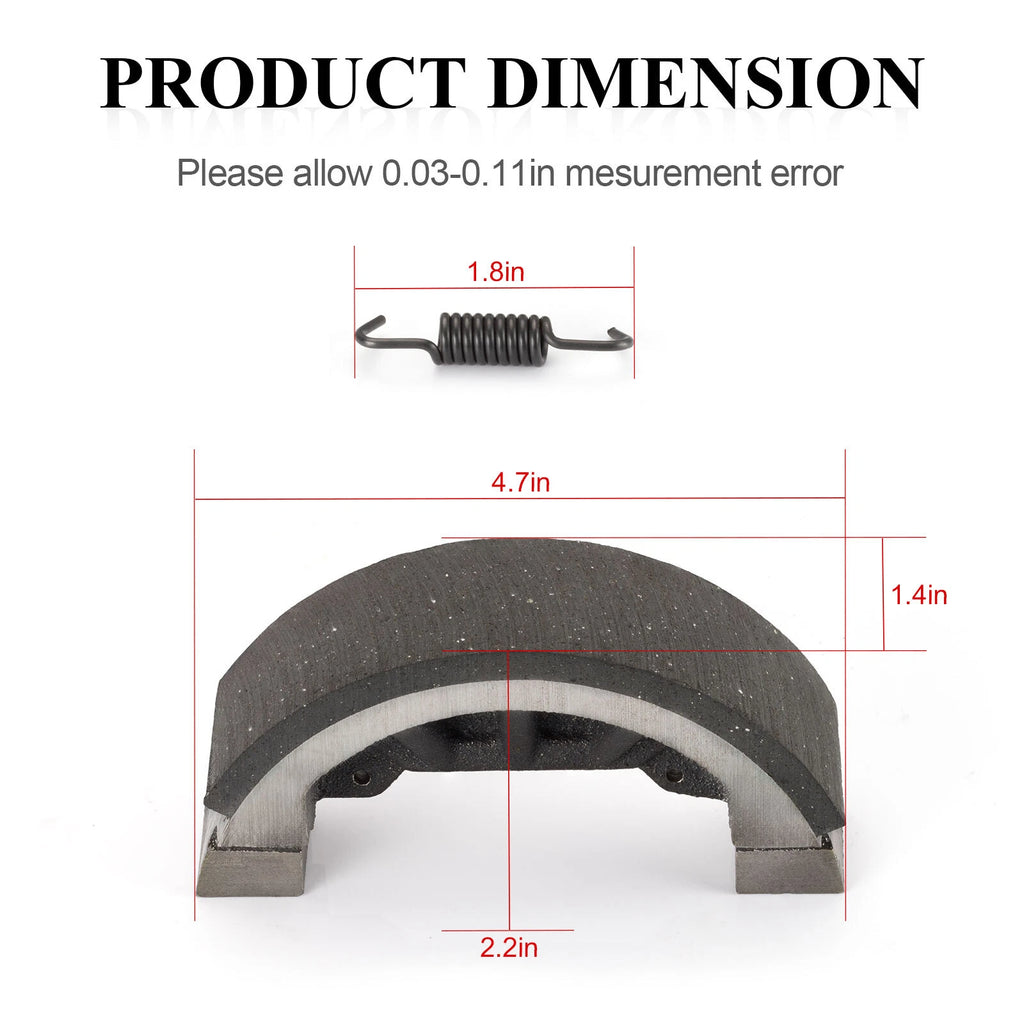 Set of 4 Brake Shoes for John Deere 750