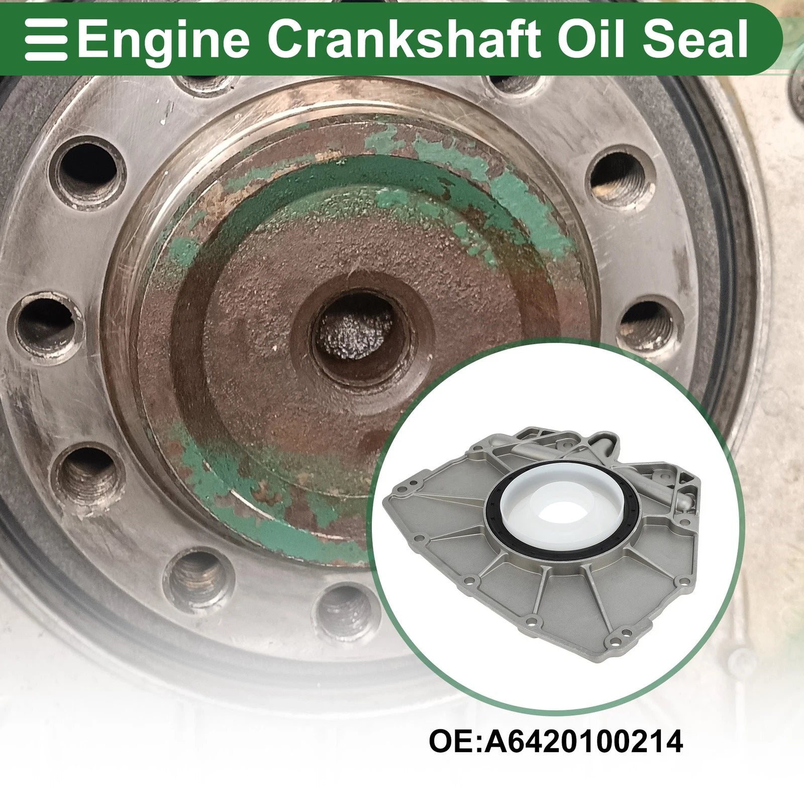 1 Pc Rear Crankshaft Oil Seal with Flange for Mercedes-Benz ML350 (2010–2014)