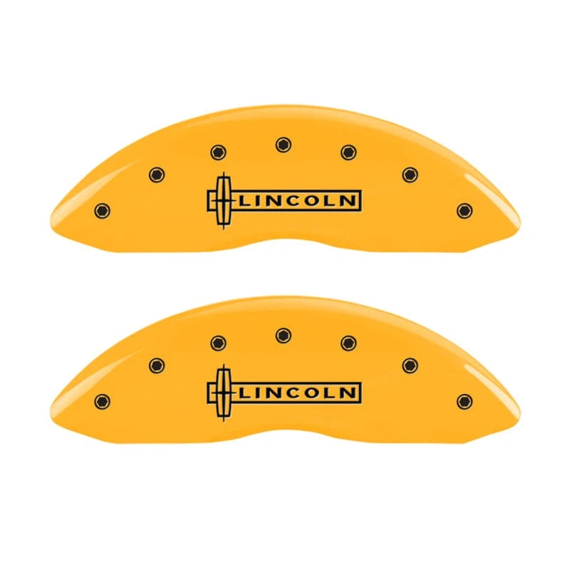 Set of 4 Caliper Covers Yellow for Lincoln Navigator Black Label (2018–2023)