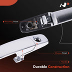 Chrome Exterior Door Handle with Keyhole for Ford Focus (2008-2011)