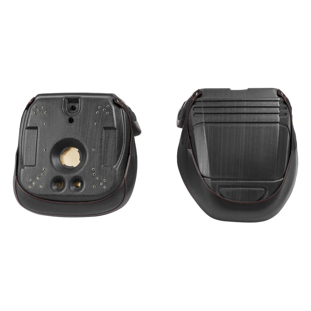 2X Black Sewn Bucket Seats for Yamaha Rhino 450 660 700 (2004–2018)