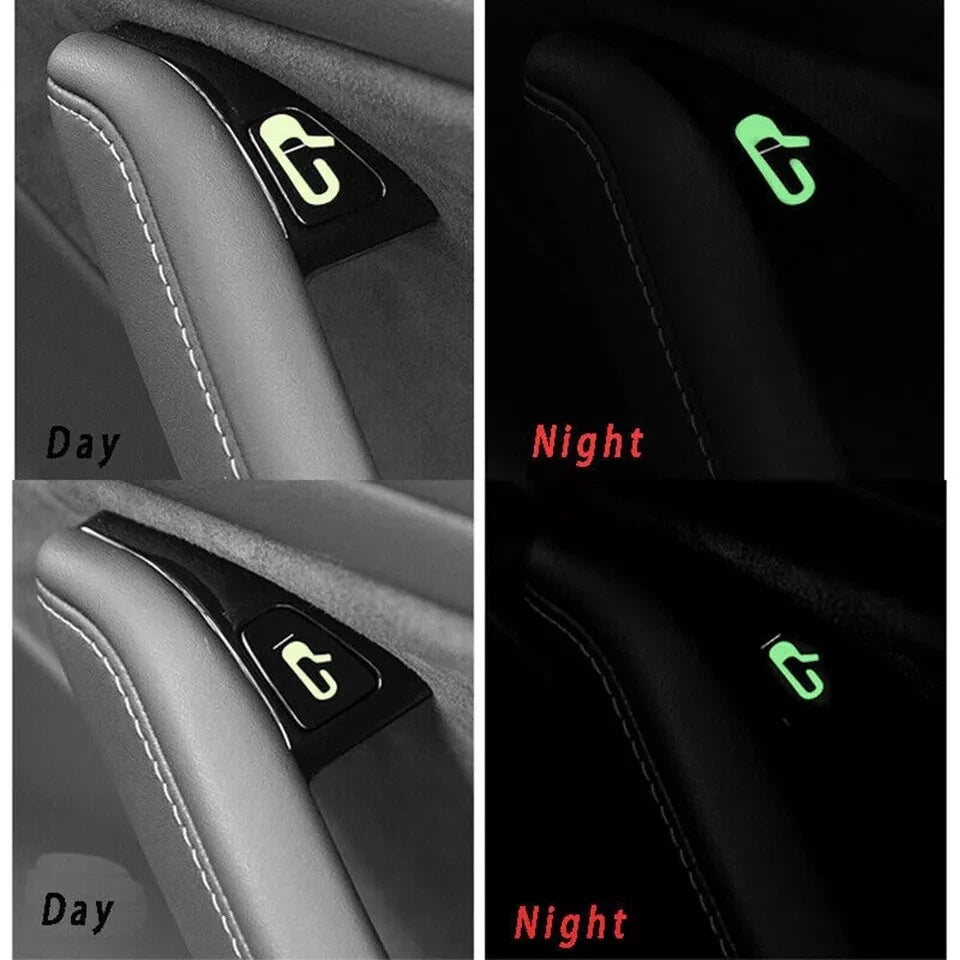 Luminous Open Button Sticker Decal Kit for Tesla Model 3 Y (2020-2025)
