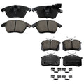 Akebono EURO Front & Rear Ceramic Brake Pad Kit for A3, Beetle, Golf, GTI, Jetta (2006–2016)
