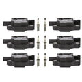Set of 6 Ignition Coils & NGK Platinum Spark Plugs for Silverado Sierra 1500 (2014–2018)