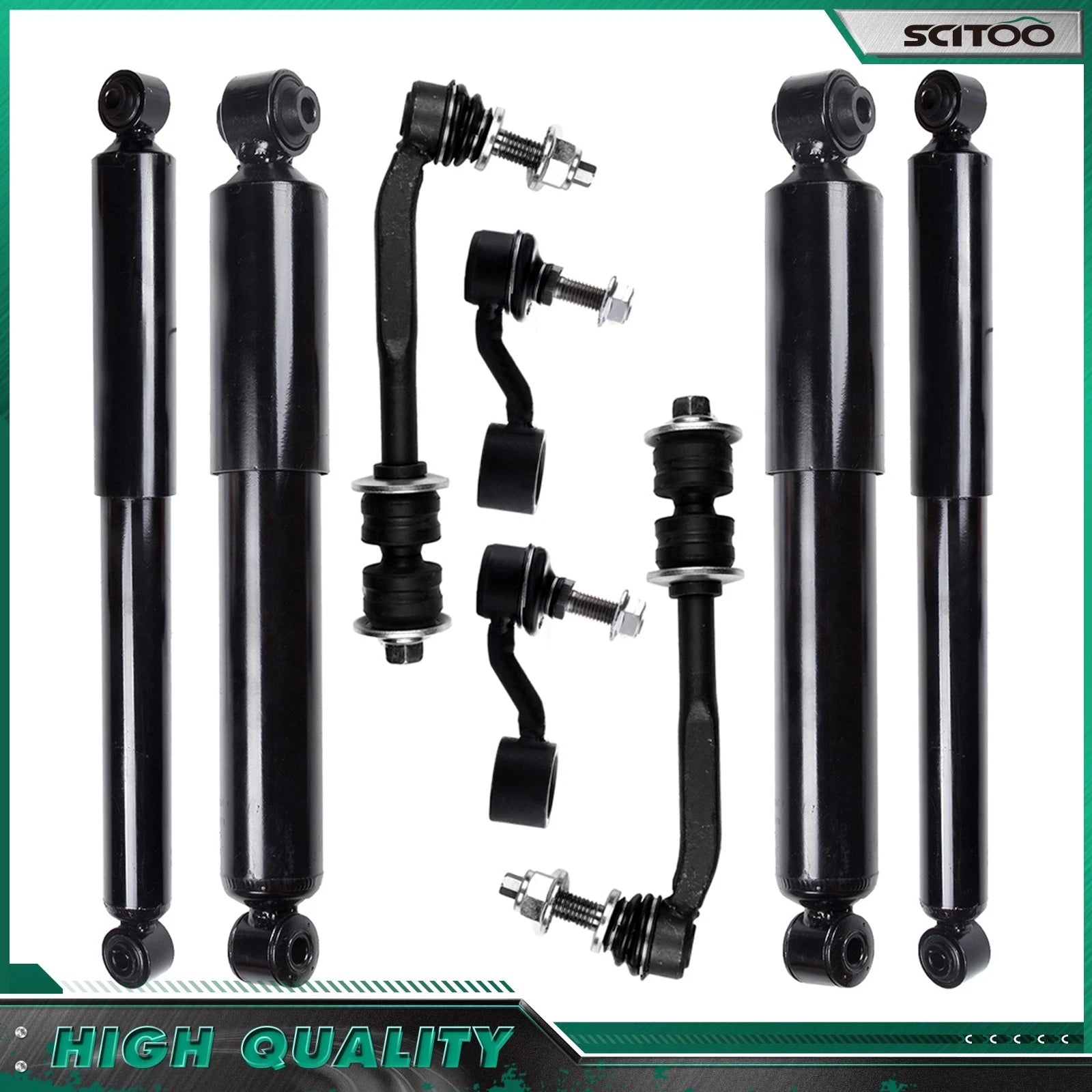 Set of 4 Absorber Shock Sway Bar for Chrysler Aspen Dodge Durango (2007–2009)