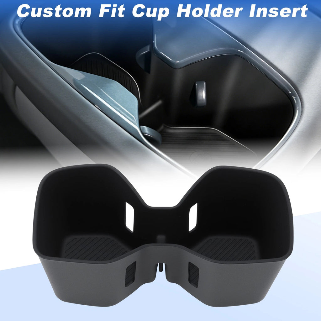 Rear Console Cup Holder Insert for Kia EV9 (2024–2026) Drink Organizer