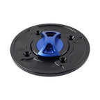 CNC Blue Gas Fuel Tank Cap Cover for DUCATI Panigale V4/S/R (2018-2021)