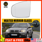 Left Side Mirror Glass for BMW X5 X6 (2007–2019) with Auto Dimming
