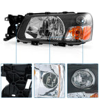 Headlight Set of 2 for Subaru Forester (2003–2004)