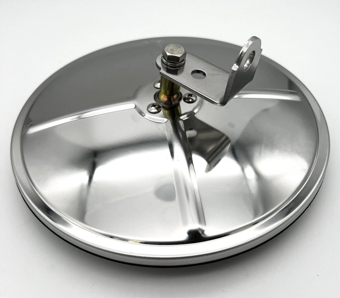 Stainless Convex Round Mirror Center Mounting Stud for Universal Trucks (2010–2025)