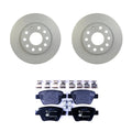 Rear Rotors Low-Met Disc Brake Pad Kit for Audi A3 Quattro (2006–2013)