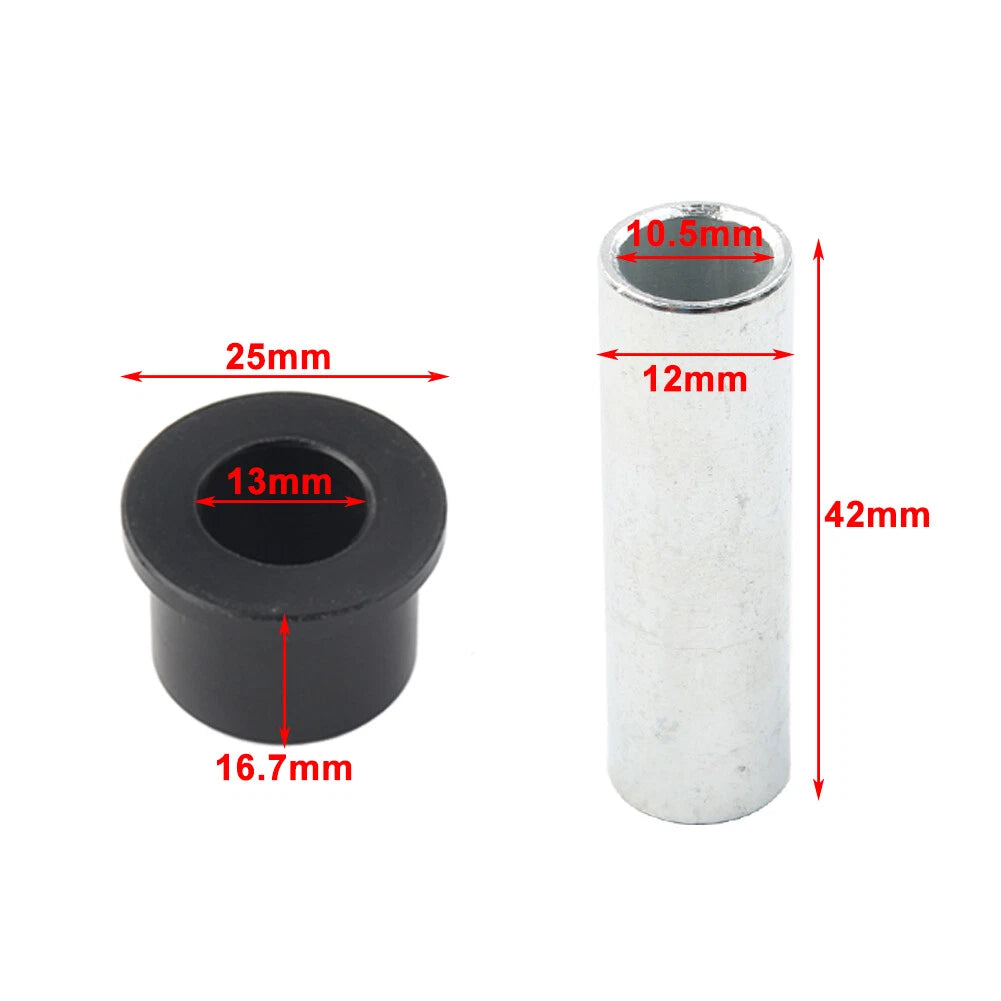 16Pcs A-Arm Bushing Kit Black for Honda TRX400EX TRX400X (1999–2008) AR2-2