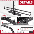 Hitch-Mount Motorcycle Carrier for Truck (75")