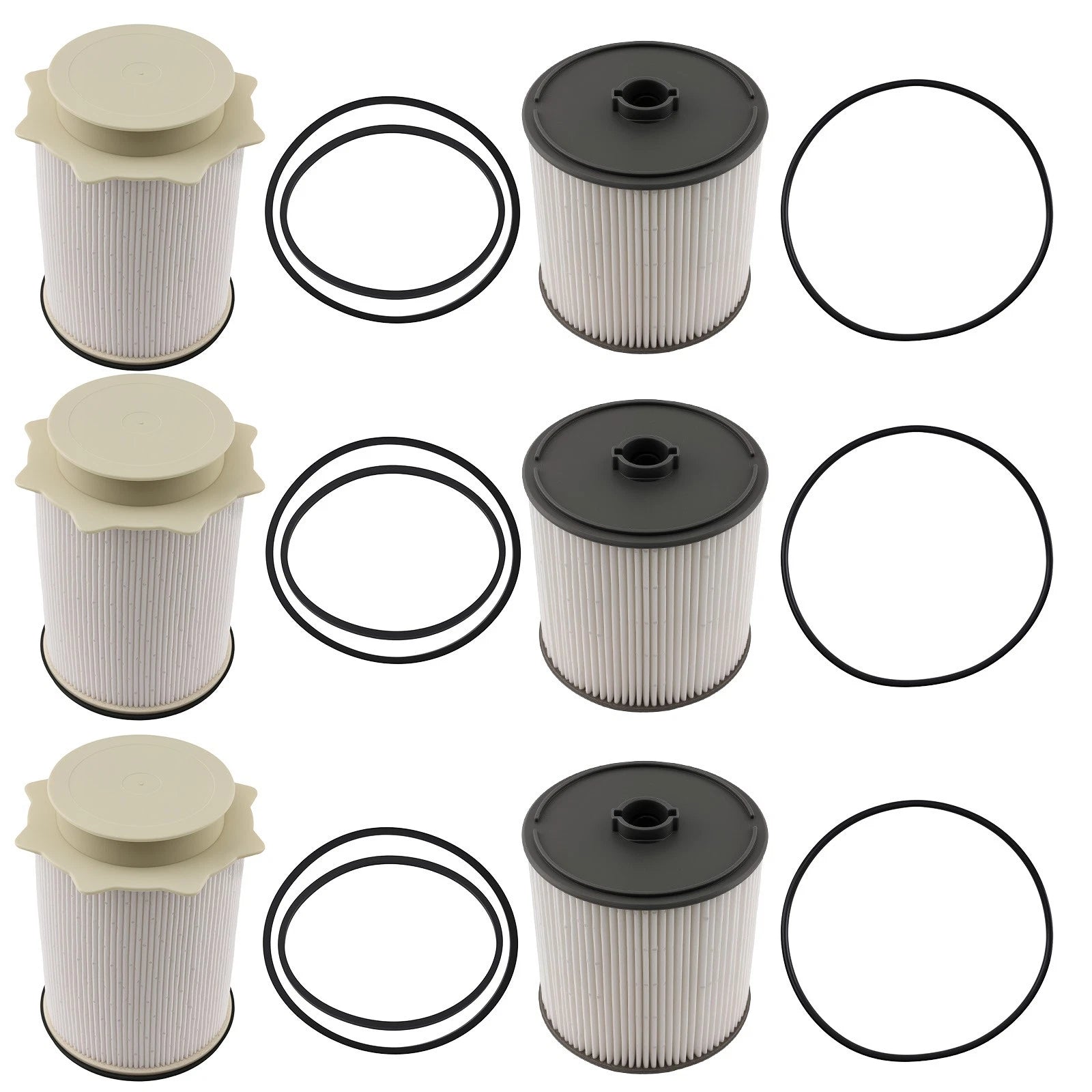 6pcs Fuel Filter for Ram 2500 3500 4500 5500 (2003–2023) 68157291AA, 68436631AA
