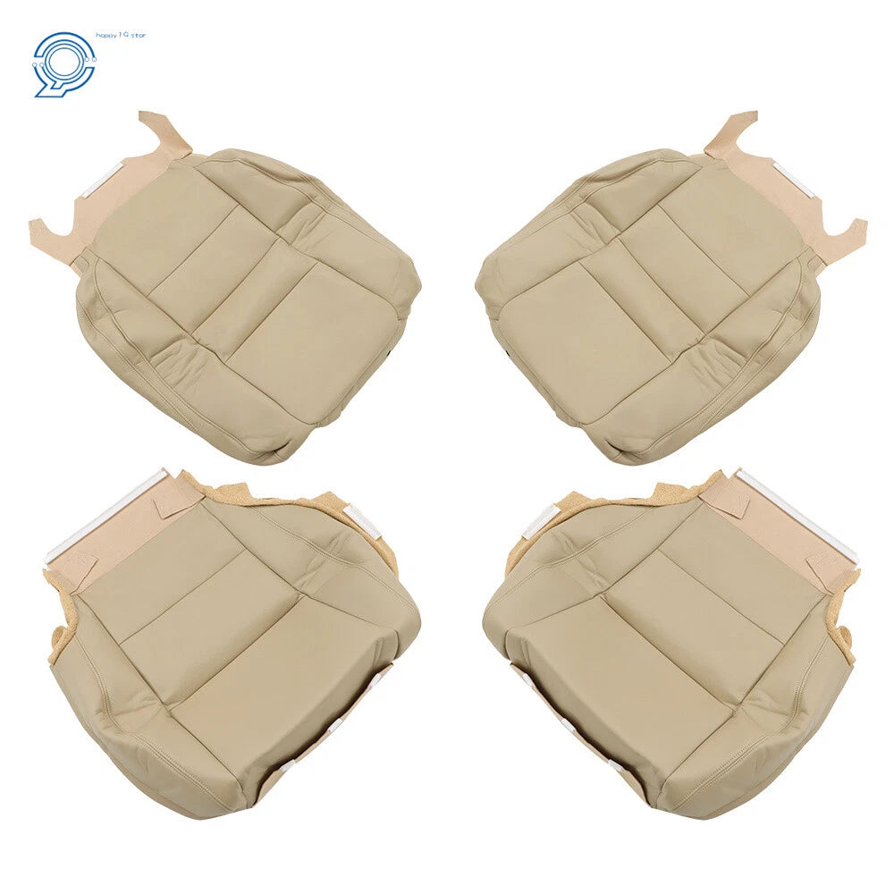 Set of 2 Leather Seat Covers for Honda Accord (2008–2012) Tan