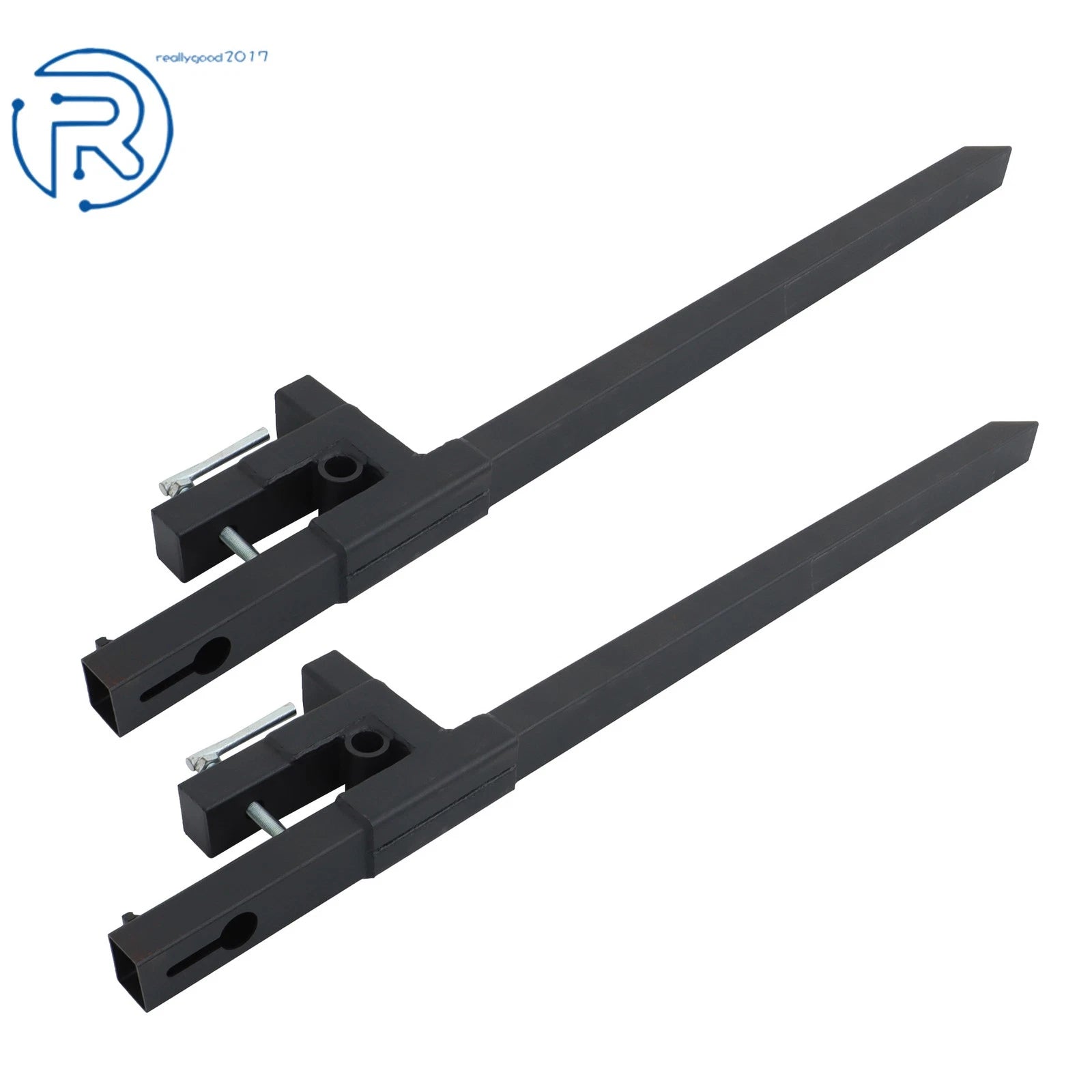 60" Clamp-On Pallet Forks for Skid Steer Loader (2000 lbs)