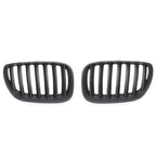 Pair of Matte Black Front Kidney Grilles for BMW X5 E53 (2004–2006)