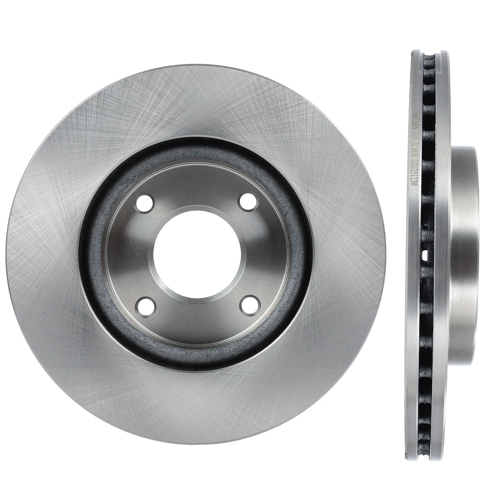 Vented Front Disc Brake Rotors for Nissan Sentra (2007–2009)