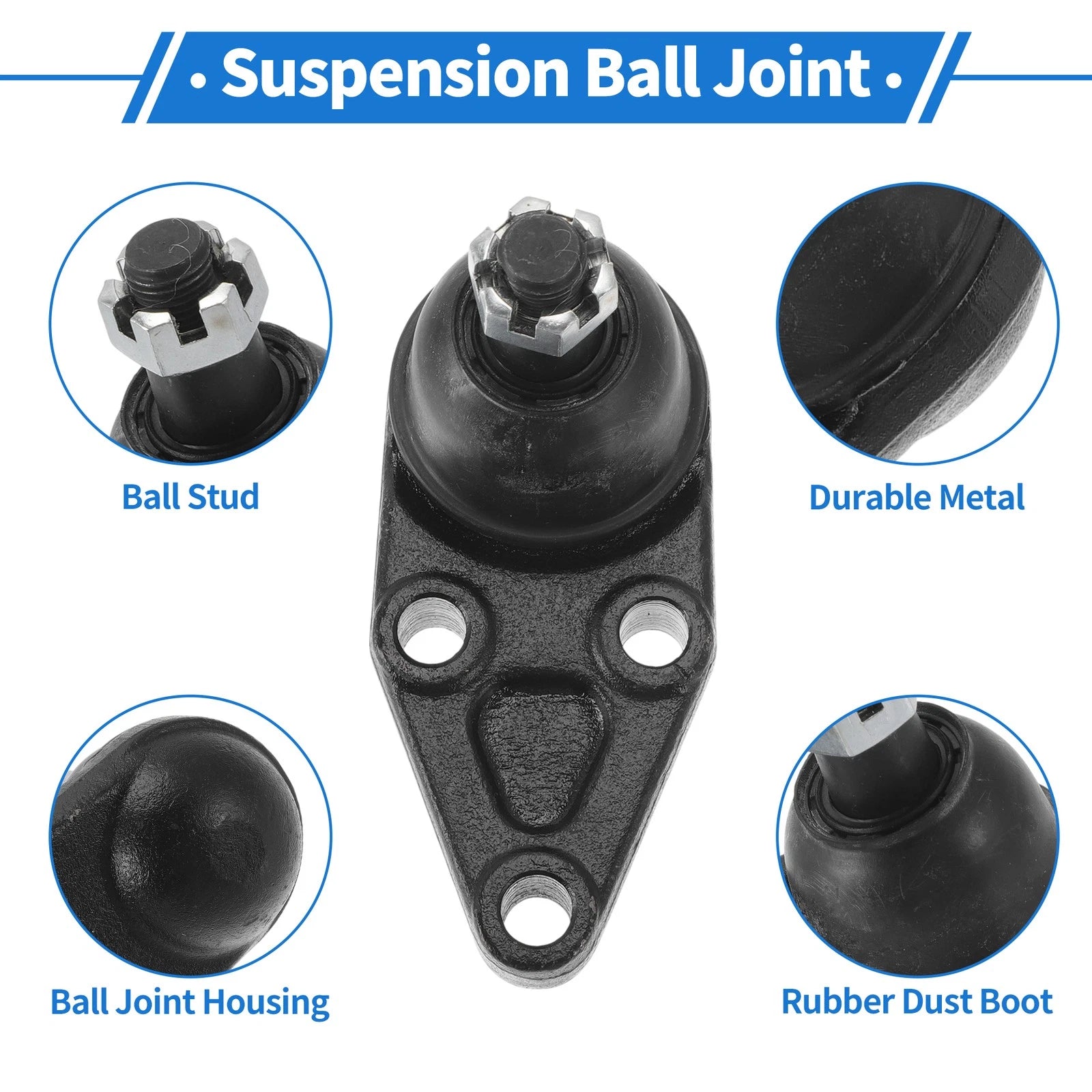 2X Front Lower Ball Joints for Mitsubishi Montero (2001–2006) MR508130