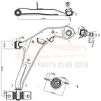 Set of 8 Front Lower Control Arms Sway Bars Tie Rods for Nissan Maxima (2000-2003)