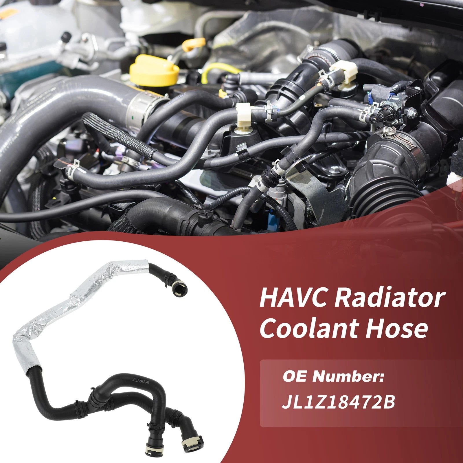 HVAC Heater Water Inlet Hose for Ford Expedition (2018–2021) No.JL1Z18472B