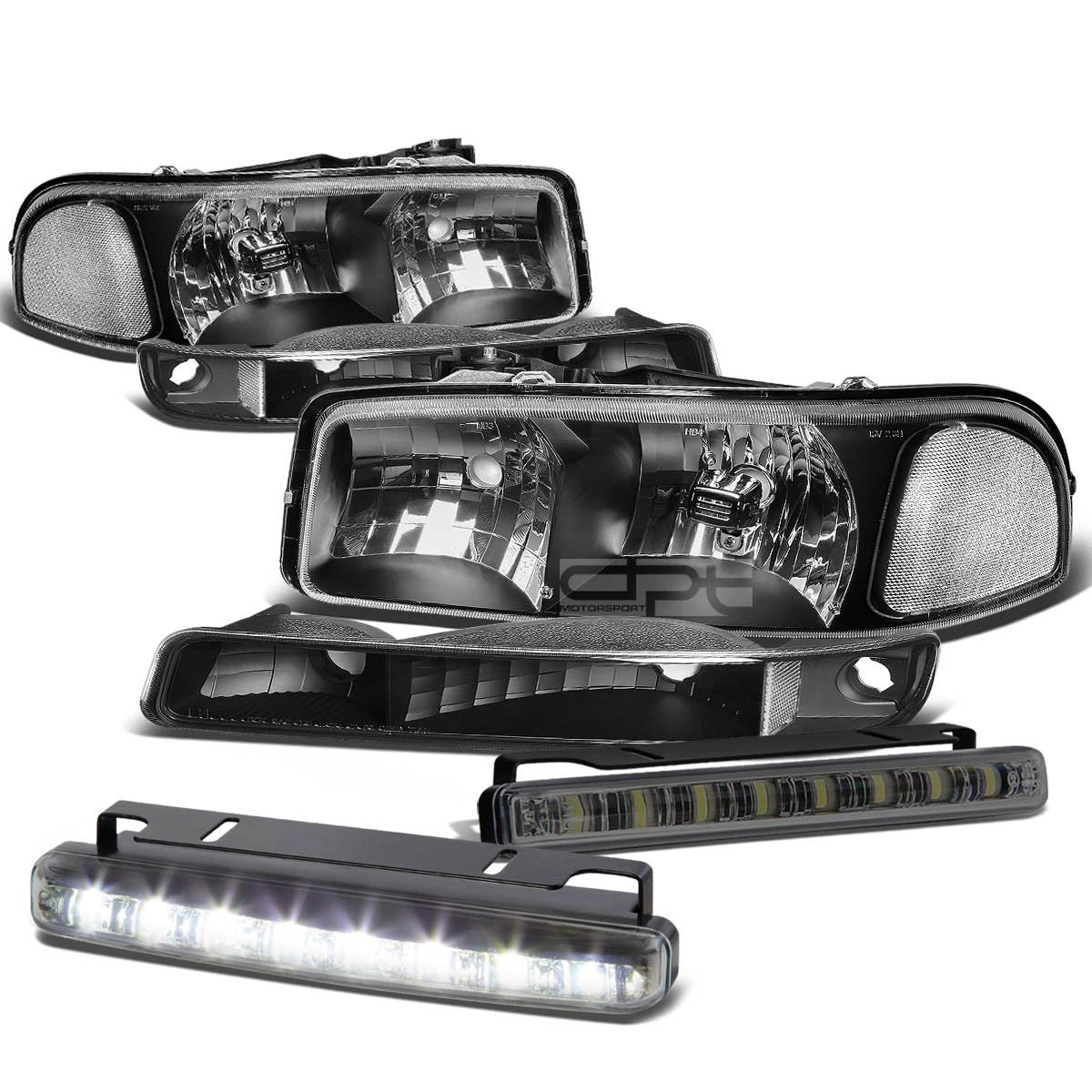 LED Fog Light Kit for GMC Sierra/Yukon (1999–2006) - Black Housing, Smoke