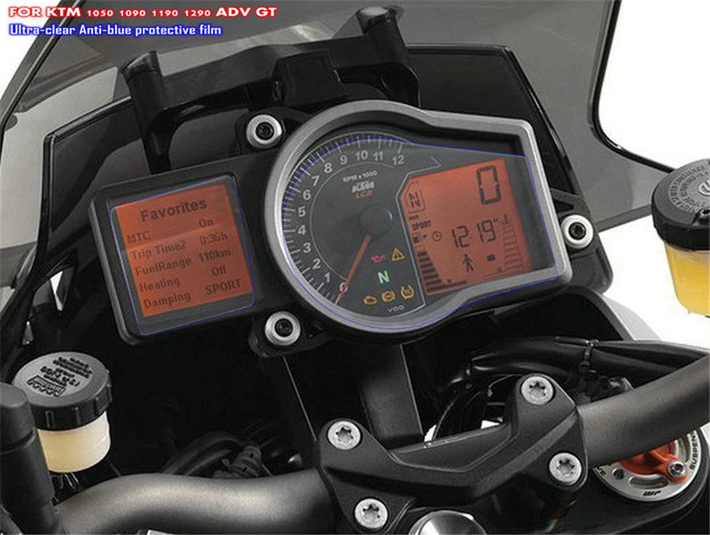 Cluster Scratch Protection Film for KTM 1050 1190 1290 ADV GT Super Duke R (2013–2023)