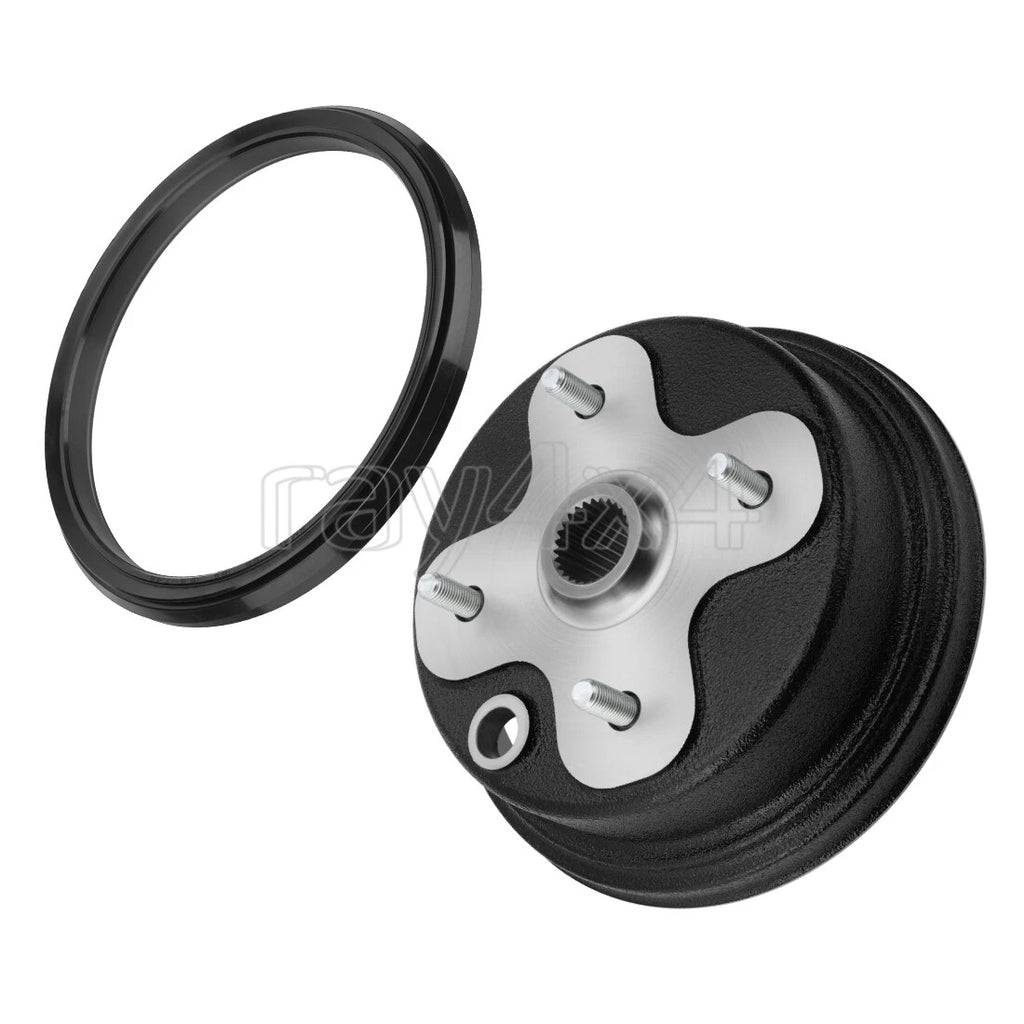 Brake Drum Hub & Dust Seal for Yamaha Kodiak 400, Big Bear 350 (1993–2006)