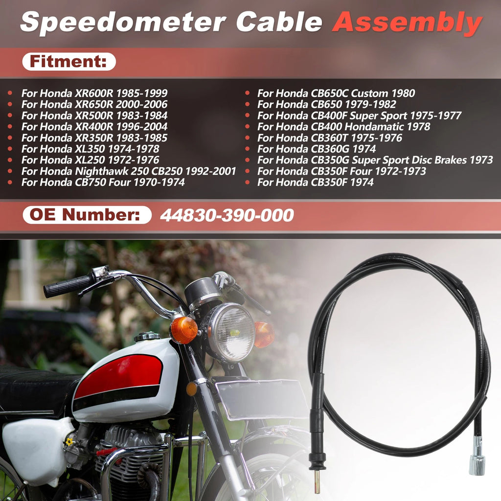 Speedometer Cable for Honda CB400F CB500 CB550 CX500 CB750 (1975–1978)