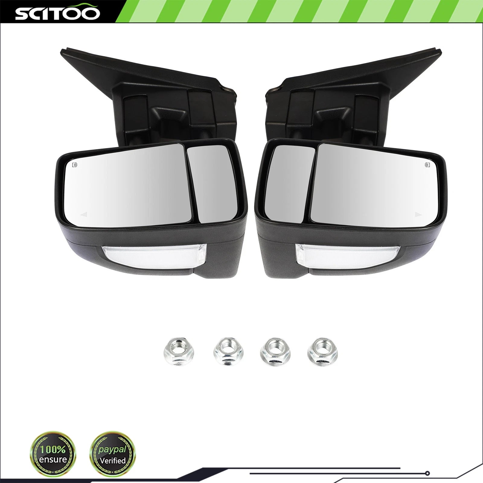 Power Heated Towing Mirrors with Puddle Lamp for Nissan Titan (2017–2021)