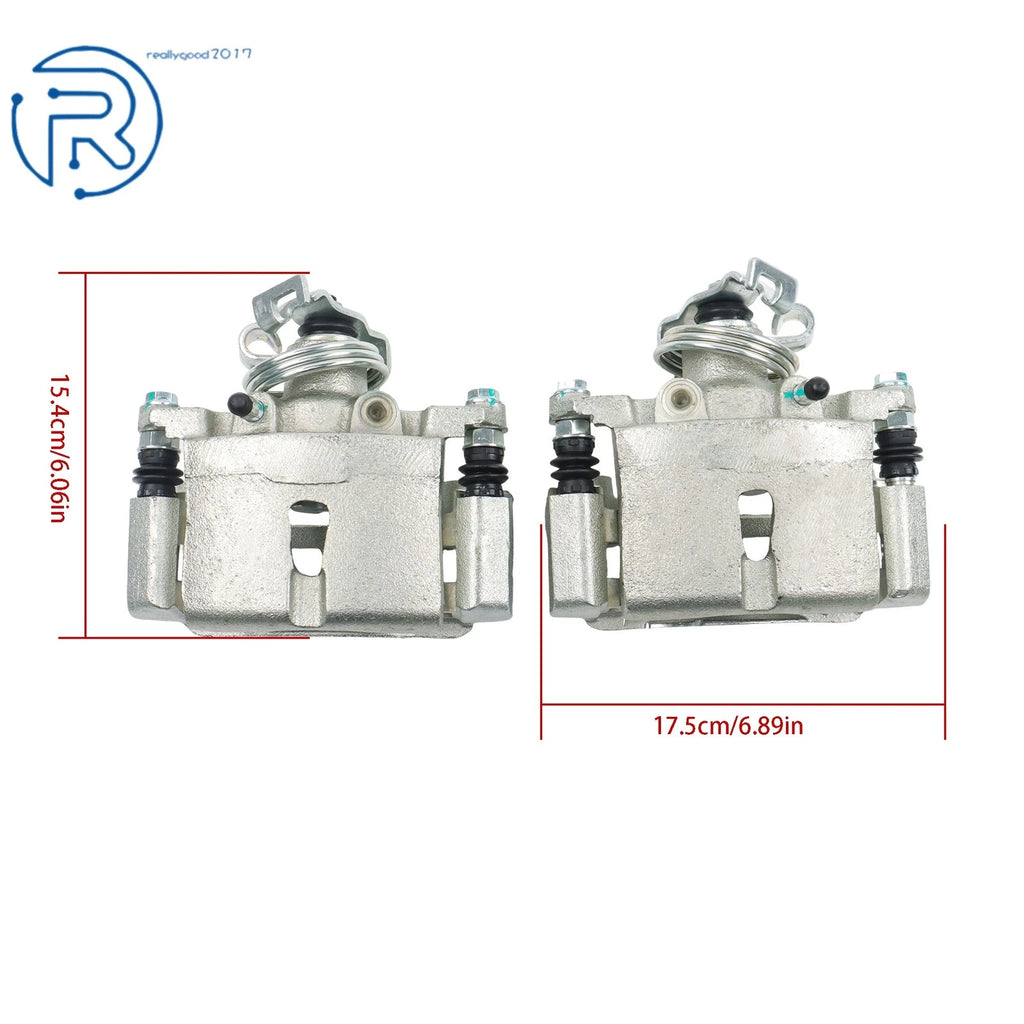 Set of 2 Brake Calipers with Bracket for Buick Chevy Uplander Pontiac Saturn