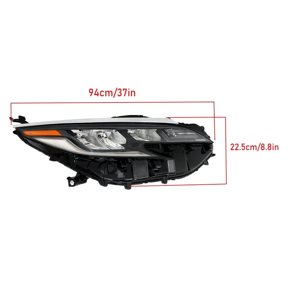 Headlight Headlamp for Toyota Sienna XSE (2021–2022) Right Side LED Black Clear