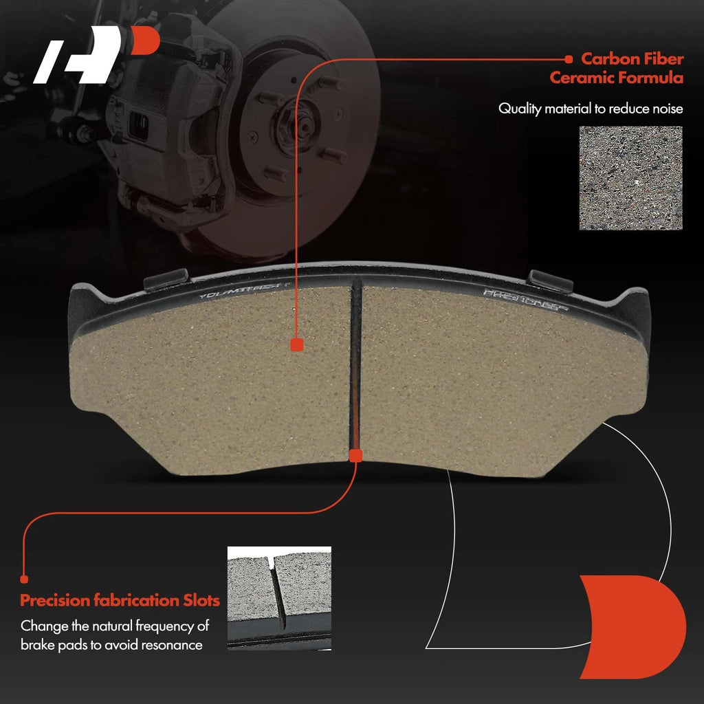 Set of 4 Front Ceramic Brake Pads for Chevrolet Geo Tracker (1990–1998)