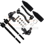 Set of 8 Front Lower Ball Joints & Tie Rods for Toyota Sienna (2004–2010)