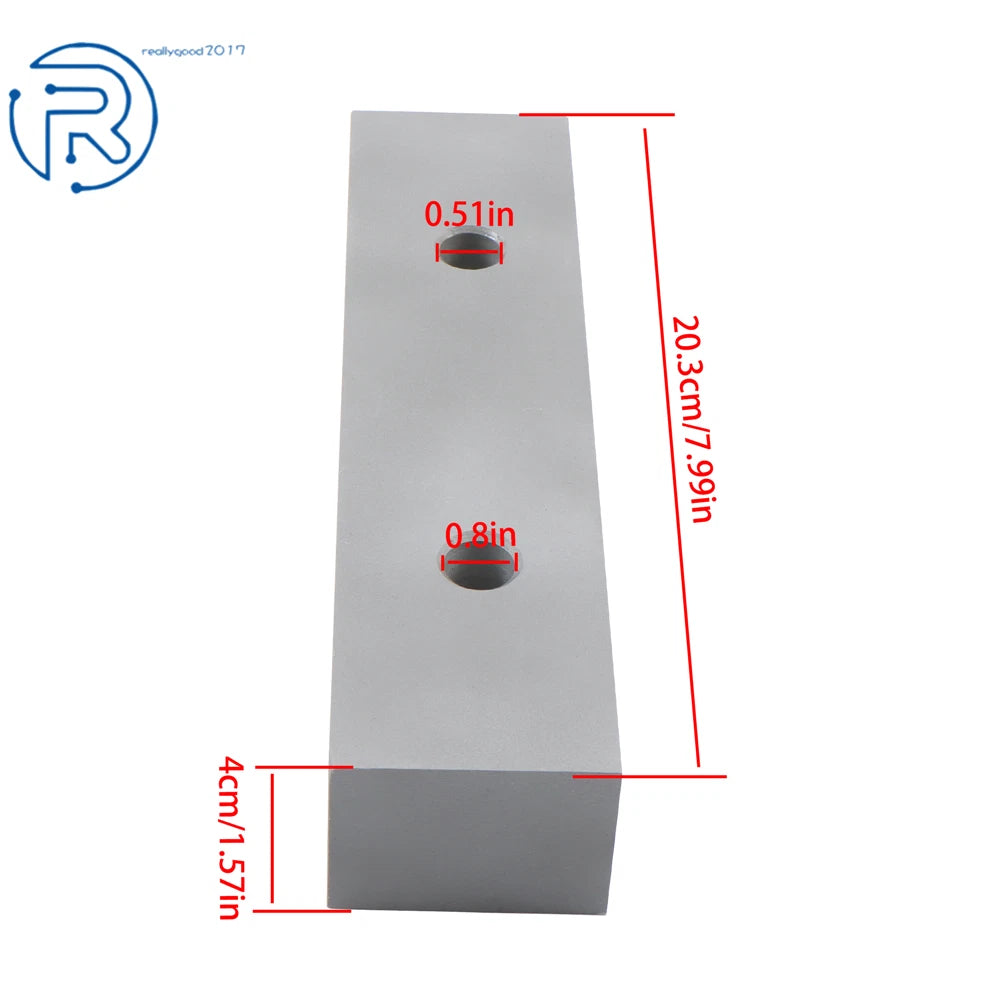 Set of 2 Aluminum Machinable Soft Clamps for 6" Mill Vises