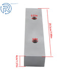 Set of 2 Aluminum Machinable Soft Clamps for 6" Mill Vises