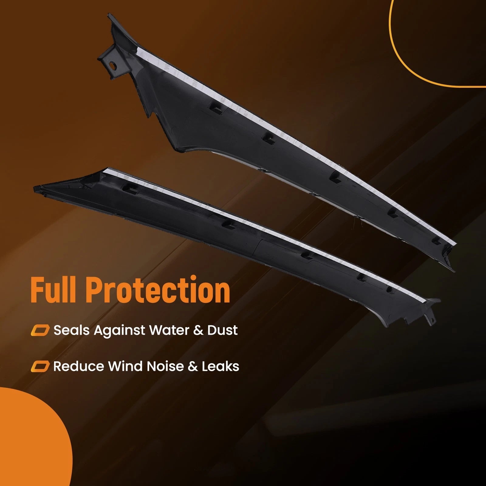 Front Windshield Molding Set for Land Rover Range Evoque (2012–2019)