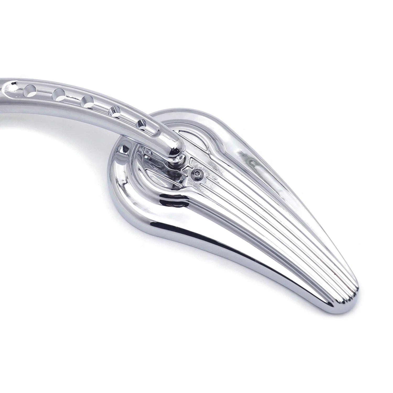 Chrome Raindrop Side Mirrors for Harley Wide Glide, Switchback, CVO, Street Glide