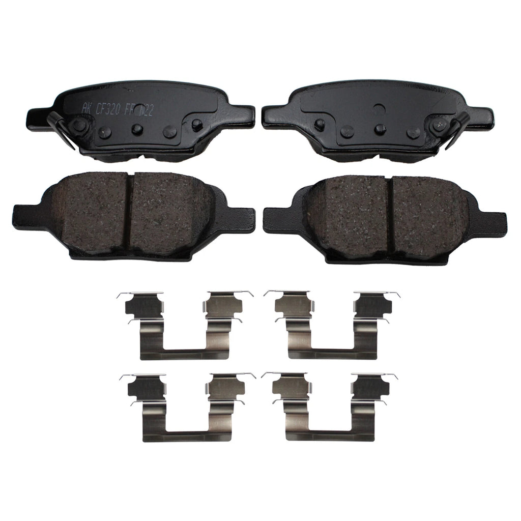Rear ProAct Disc Brake Pads for Chevy Malibu HHR Pontiac G6 Saturn Sky (2004–2009)