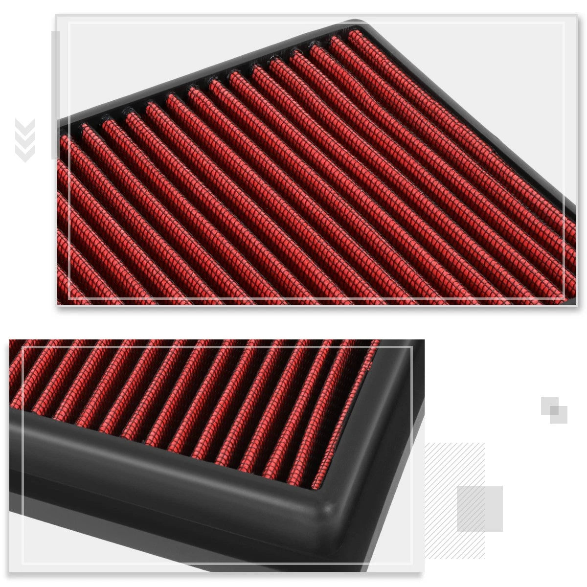 Reusable High Flow Air Filter for Cadillac DTS/Buick Lucerne (2006–2011)