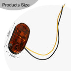 4x LED Front Side Marker Indicator Light 12V 24V for Car Truck Van Trailers