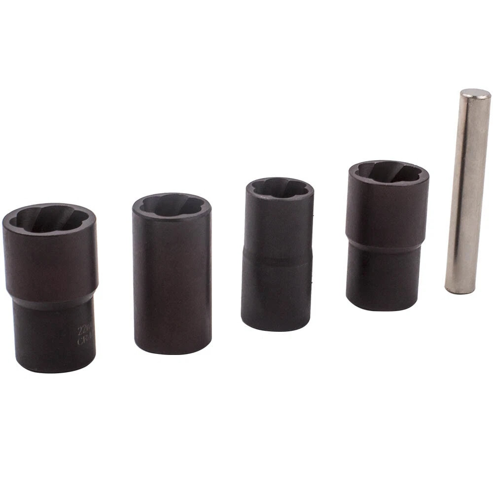 Twist Socket Wheel Lock Nut Removal Tool Kit for (17-22mm)