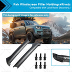 Pair Windscreen Pillar Moldings with Rivets for Land Rover Discovery 2 (1999–2004)