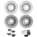 Set of 4 Hella Low-Met Disc Brake Pads for Audi A6 A6 Quattro Avant