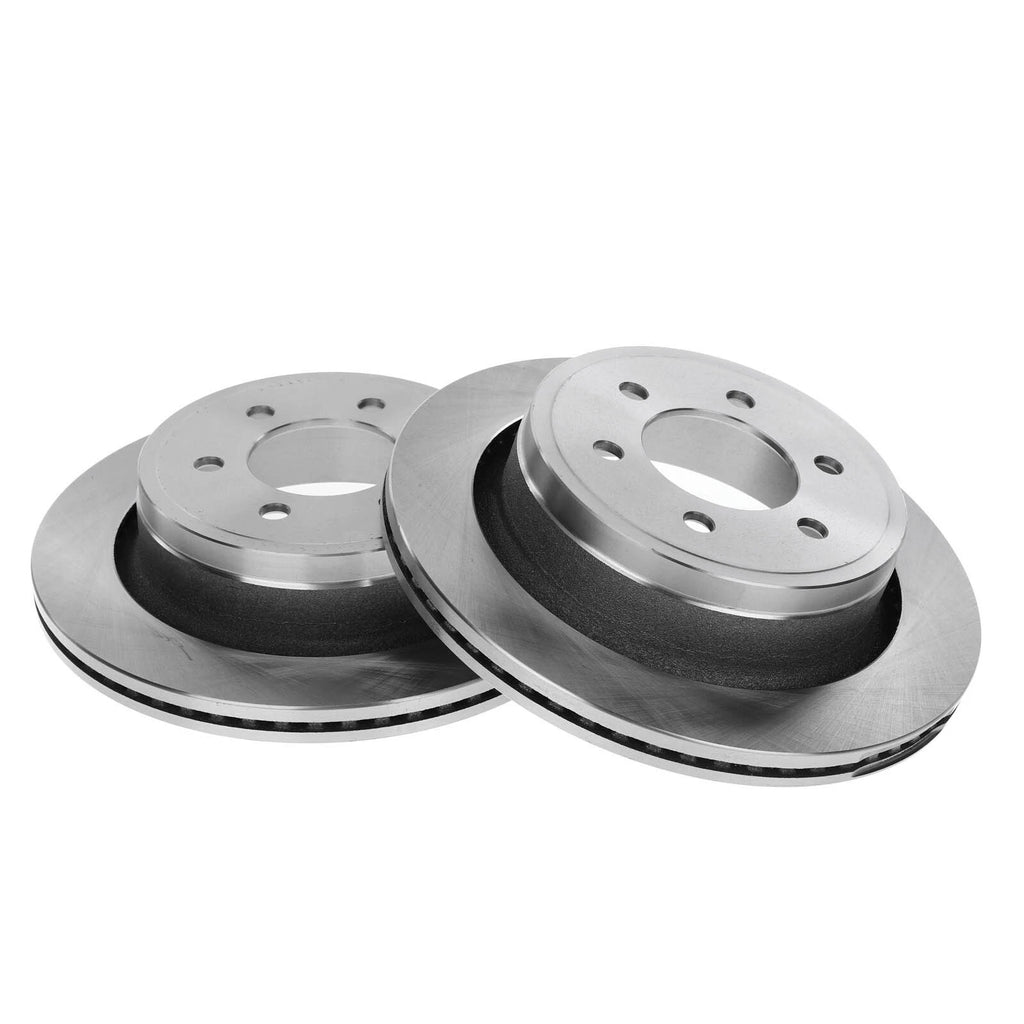 Rear Disc Brake Rotors & Ceramic Pads for Ford F-150 (2012–2020)